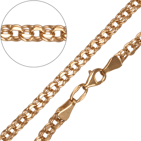 Золотой браслет Бисмарк 9500103-2,3 детальное изображение ювелирного изделия Золотой браслет Бисмарк