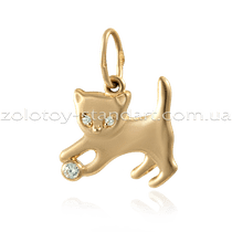 оглядове фото Золотий кулон Котик 31000