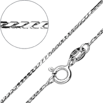 обзорное фото Серебряная цепочка Колосок на шпрингельном замке 040240  Серебряные колье