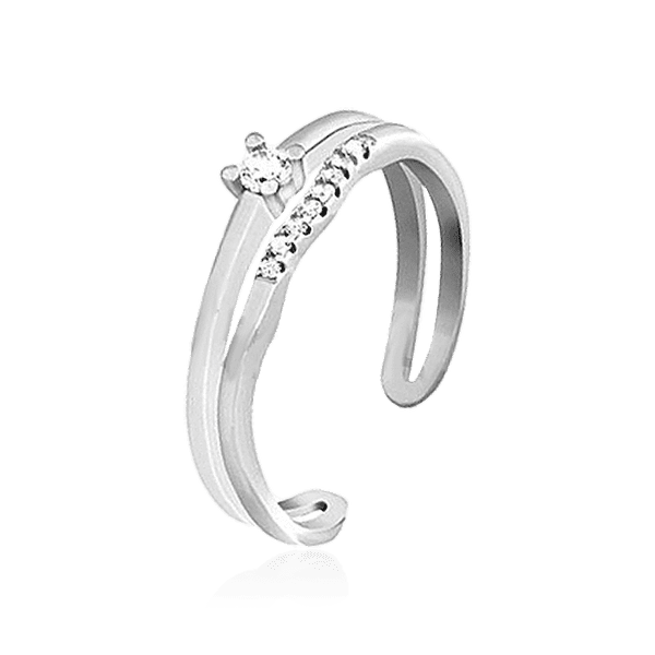 Женское кольцо из серебра с фианитами 031272 детальное изображение ювелирного изделия Серебряные кольца со вставками Женское кольцо из серебра с фианитами 031272 детальное изображение ювелирного изделия Серебряные кольца со вставками