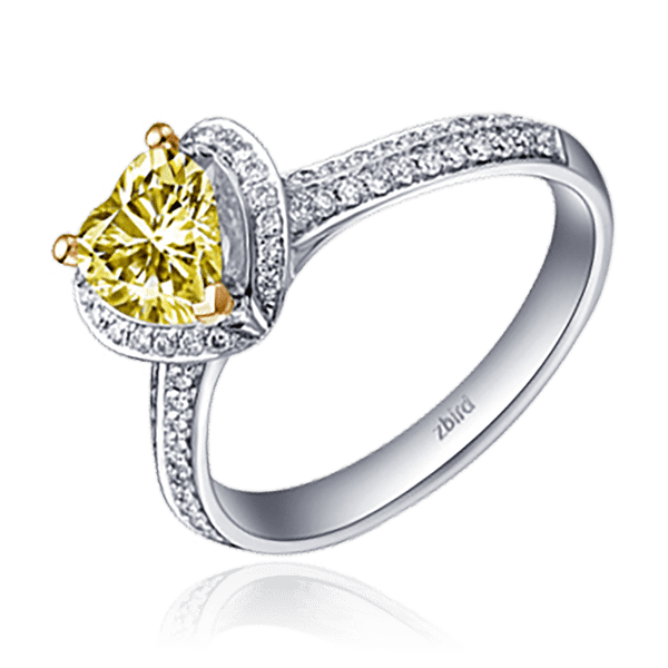 Эксклюзивное золотое кольцо Сердце с бриллиантами 031011 детальное изображение ювелирного изделия Золотые кольца Эксклюзивное золотое кольцо Сердце с бриллиантами 031011 детальное изображение ювелирного изделия Золотые кольца