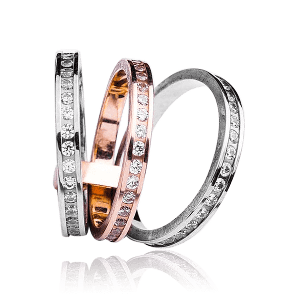 модное кольцо тройное 585 модное кольцо тройное 585