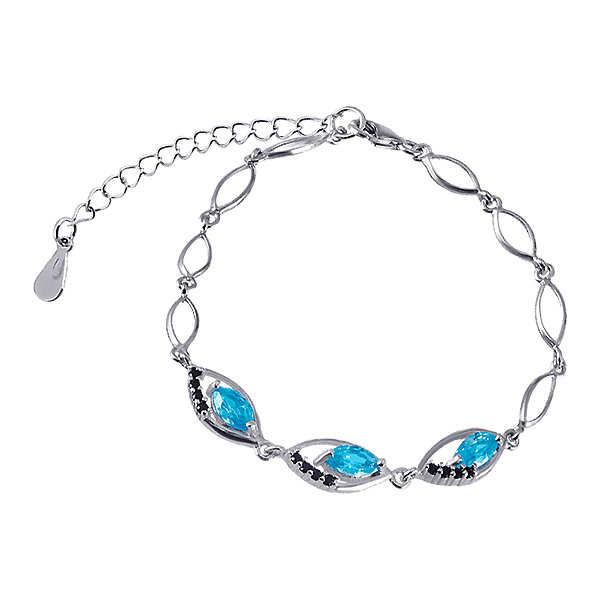 Серебряный браслет с фианитами 025484 детальное изображение ювелирного изделия Серебряные женские браслеты Серебряный браслет с фианитами 025484 детальное изображение ювелирного изделия Серебряные женские браслеты