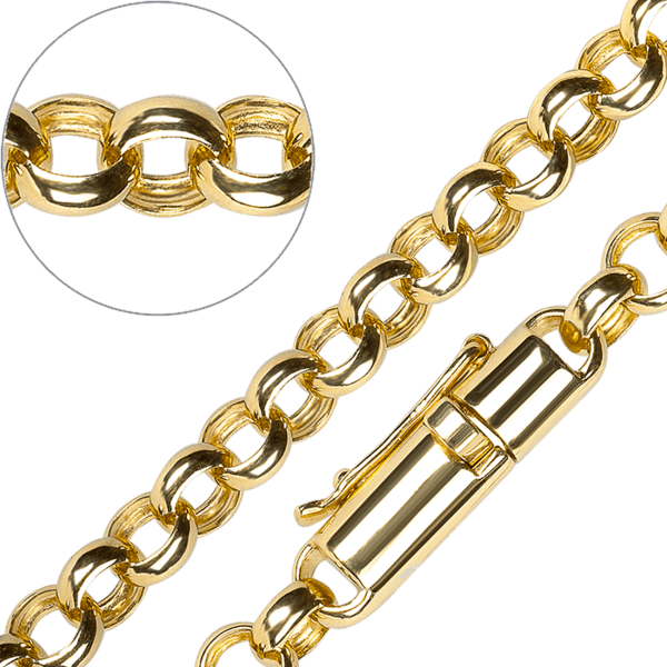 Цепочка из желтого золота Ролло (Шопард) полновесная 031979 детальное изображение ювелирного изделия Полновесные золотые цепочки