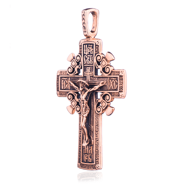 Православный крест с чернением 024627 детальное изображение ювелирного изделия Золотые крестики православные Православный крест с чернением 024627 детальное изображение ювелирного изделия Золотые крестики православные