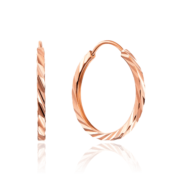 Золотые детские серьги с алмазной гранью 024384 детальное изображение ювелирного изделия Серьги без камней Золотые детские серьги с алмазной гранью 024384 детальное изображение ювелирного изделия Серьги без камней