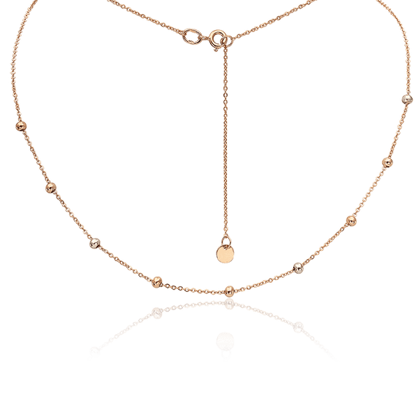 стильное колье из комбинированного золота стильное колье из комбинированного золота