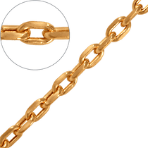 обзорное фото Золотая цепочка Якорная 12640  Якорная цепочка золотая