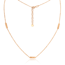 обзорное фото Колье золотое с фиантами 035538 Золотые цепочки обзорное фото Колье золотое с фиантами 035538  Золотые цепочки