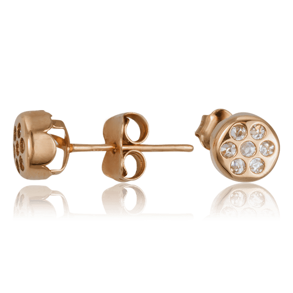 Золотые серьги-гвоздики 101639 детальное изображение ювелирного изделия Серьги с камнями