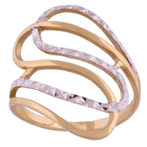обзорное фото Кольцо с алмазной гранью 110148 Недорогие золотые кольца обзорное фото Кольцо с алмазной гранью 110148  Недорогие золотые кольца