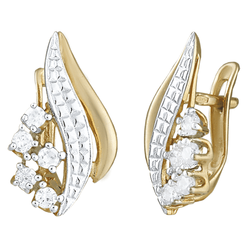 Серебряные серьги С3Ф/037 детальное изображение ювелирного изделия Серьги с позолотой Серебряные серьги С3Ф/037 детальное изображение ювелирного изделия Серьги с позолотой