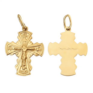 Золотой крестик 1,4,0677 детальное изображение ювелирного изделия Золотые крестики Золотой крестик 1,4,0677 детальное изображение ювелирного изделия Золотые крестики