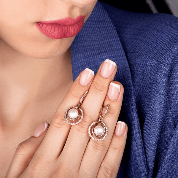 Золоті сережки з перлами 512106 детальне зображення ювелірного виробу