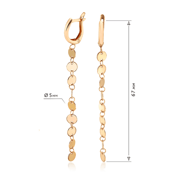 длинные серьги золотые монетки