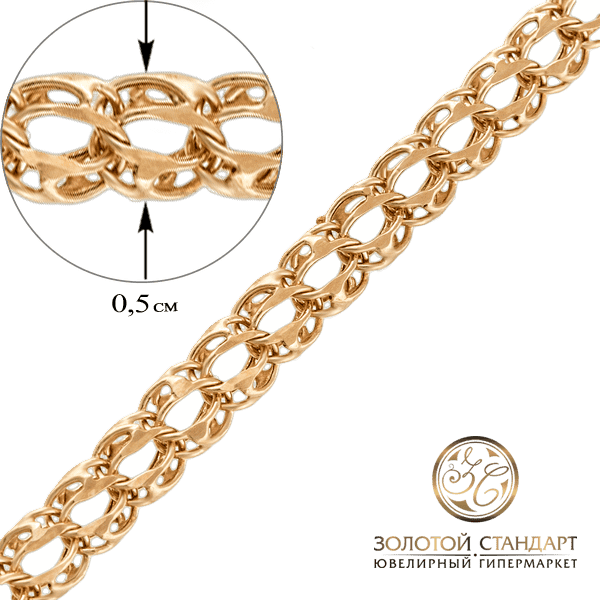 Золотой браслет плетение Венеция Золотой браслет плетение Венеция
