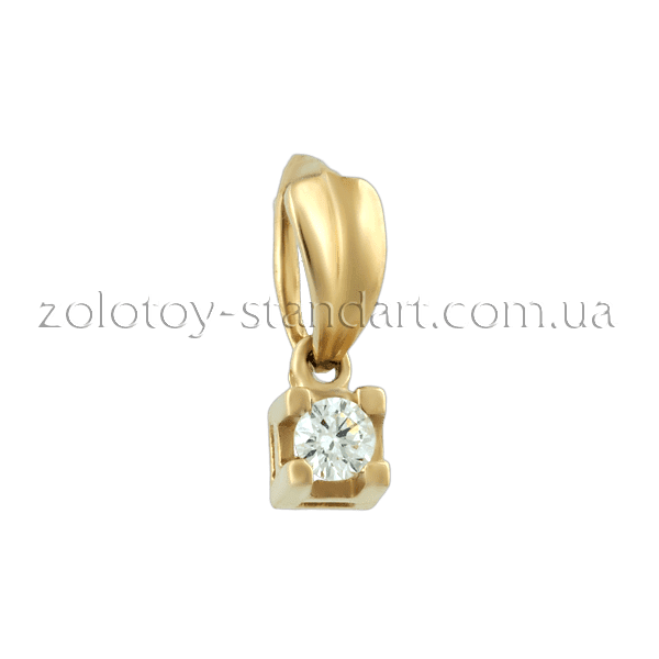 Золотой кулон с бриллиантом Золотой кулон с бриллиантом