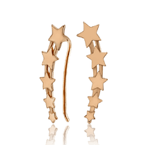 обзорное фото Золотые серьги-каффы Звёздное небо 031662 Золотые серьги каффы обзорное фото Золотые серьги-каффы Звёздное небо 031662  Золотые серьги каффы