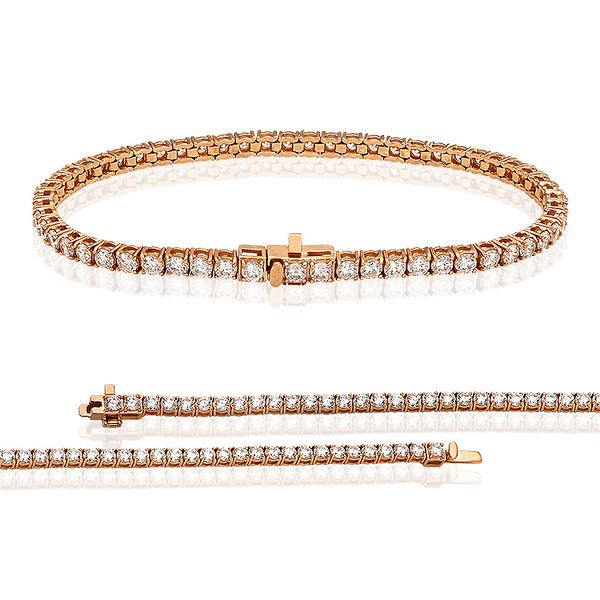 Золотой браслет с дорожкой фианитов 034111 детальное изображение ювелирного изделия Золотые браслеты Золотой браслет с дорожкой фианитов 034111 детальное изображение ювелирного изделия Золотые браслеты