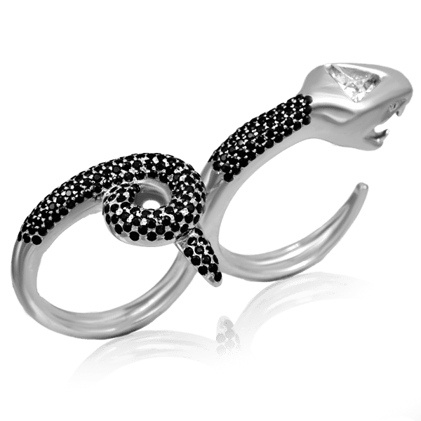 Кольцо из белого золота с бриллиантами купить