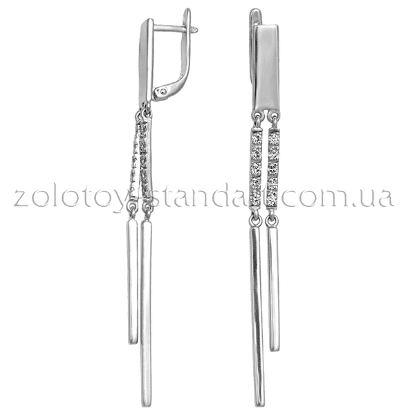 Серебряные серьги 430111С детальное изображение ювелирного изделия Серебряные серьги с камнями Серебряные серьги 430111С детальное изображение ювелирного изделия Серебряные серьги с камнями