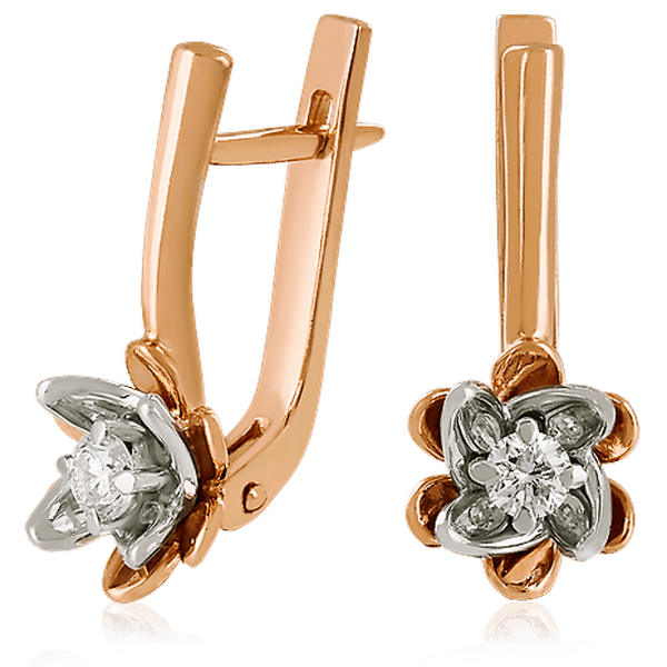 Золотые серьги с бриллиантом 023386 детальное изображение ювелирного изделия Золотые серьги с бриллиантами Золотые серьги с бриллиантом 023386 детальное изображение ювелирного изделия Золотые серьги с бриллиантами