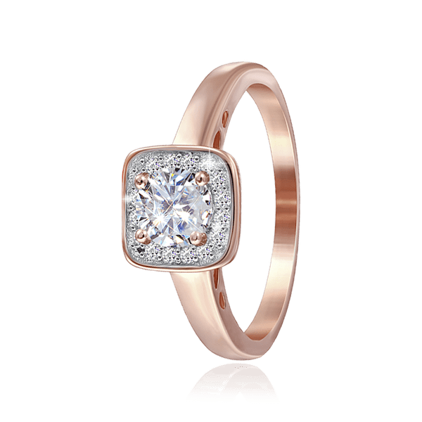 Позолоченое кольцо с фианитами 026439 детальное изображение ювелирного изделия Серебряные кольца Позолоченое кольцо с фианитами 026439 детальное изображение ювелирного изделия Серебряные кольца