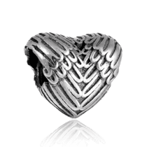обзорное фото Серебряный подвес-шарм сердце 025046  Серебряные подвесы-шармы (бусины)