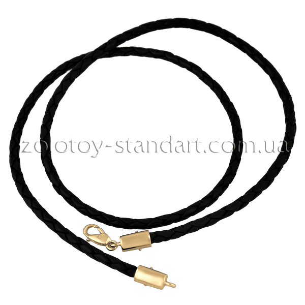 Кожаный шнурок с золотом 1,51,0300 детальное изображение ювелирного изделия Шнурки с золотом Кожаный шнурок с золотом 1,51,0300 детальное изображение ювелирного изделия Шнурки с золотом