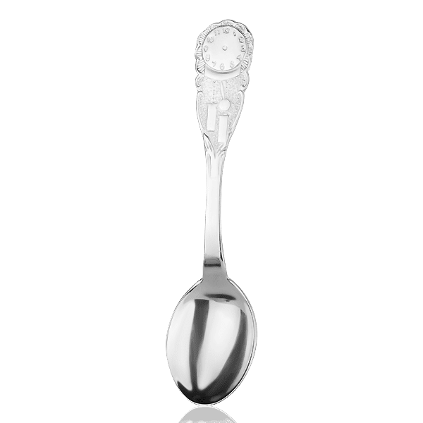 Серебряная ложка с часиками Серебряная ложка с часиками