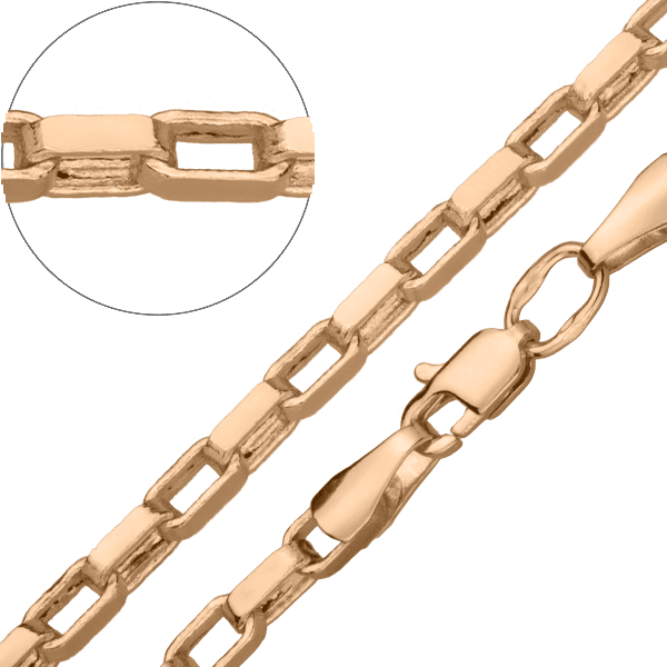 Цепочка в красном золоте Венецианка 027542 детальное изображение ювелирного изделия Золотые цепочки Венецианка Цепочка в красном золоте Венецианка 027542 детальное изображение ювелирного изделия Золотые цепочки Венецианка