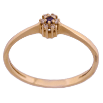 обзорное фото Золотое кольцо с сапфиром и бриллиантами 11769 Золотые кольца с сапфиром обзорное фото Золотое кольцо с сапфиром и бриллиантами 11769  Золотые кольца с сапфиром