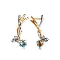 обзорное фото Золотые серьги с топазом 512308 Золотые серьги с топазом обзорное фото Золотые серьги с топазом 512308  Золотые серьги с топазом