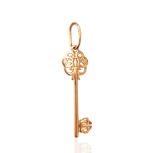 Золотой кулон Ключик в красном золоте без камней 032005 детальное изображение ювелирного изделия Золотой кулон Ключик Золотой кулон Ключик в красном золоте без камней 032005 детальное изображение ювелирного изделия Золотой кулон Ключик