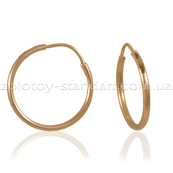 Золотые гладкие серьги кольца 9205335 детальное изображение ювелирного изделия Золотые серьги кольца (конго)  Золотые гладкие серьги кольца 9205335 детальное изображение ювелирного изделия Золотые серьги кольца (конго)