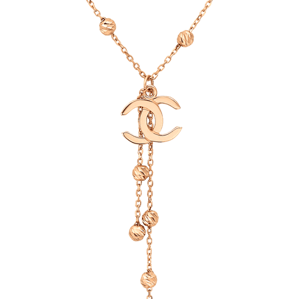 колье из красного золота с логотипом шанель колье из красного золота с логотипом шанель