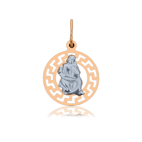 Золотой кулон Водолей 030165 детальное изображение ювелирного изделия Золотые подвески знаки зодиака Золотой кулон Водолей 030165 детальное изображение ювелирного изделия Золотые подвески знаки зодиака