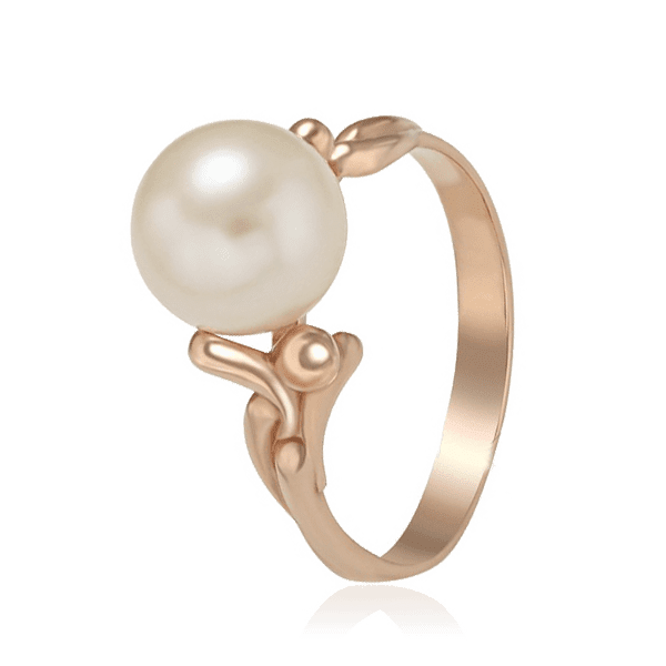 Золотое кольцо с жемчугом 028675 детальное изображение ювелирного изделия Золотые кольца с жемчугом Золотое кольцо с жемчугом 028675 детальное изображение ювелирного изделия Золотые кольца с жемчугом