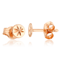 обзорное фото Миниатюрные золотые серьги гвоздики Звезда 033849 Золотые серьги обзорное фото Миниатюрные золотые серьги гвоздики Звезда 033849  Золотые серьги