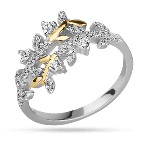 Серебряное кольцо с фианитами 027983 детальное изображение ювелирного изделия Серебряные кольца со вставками Серебряное кольцо с фианитами 027983 детальное изображение ювелирного изделия Серебряные кольца со вставками