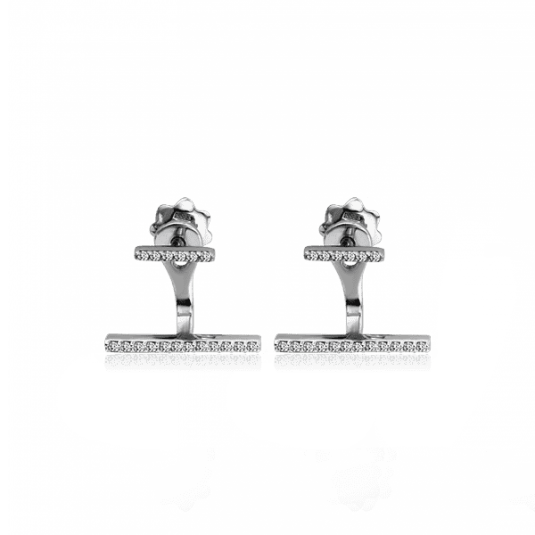 Серебряные серьги с фианитом 025997 детальное изображение ювелирного изделия Серебряные серьги с камнями Серебряные серьги с фианитом 025997 детальное изображение ювелирного изделия Серебряные серьги с камнями
