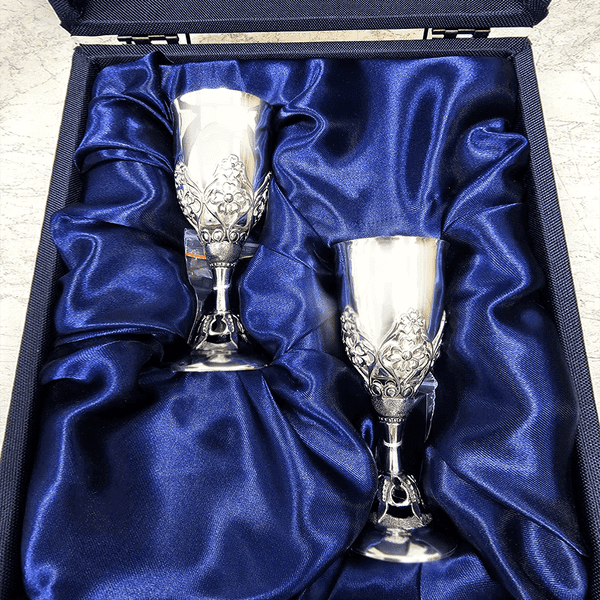 Срібні чарки набір з 2 чарок 925 проби Елегант Срібні чарки набір з 2 чарок 925 проби Елегант