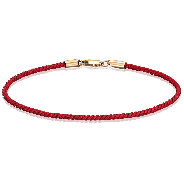 Золотой браслет красная нить с золотым замком 585 проба 038274 детальное изображение ювелирного изделия Красная нить с золотом Золотой браслет красная нить с золотым замком 585 проба 038274 детальное изображение ювелирного изделия Красная нить с золотом