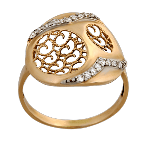 Золотое кольцо с цирконием 151524 детальное изображение ювелирного изделия Золотые кольца с фианитом Золотое кольцо с цирконием 151524 детальное изображение ювелирного изделия Золотые кольца с фианитом