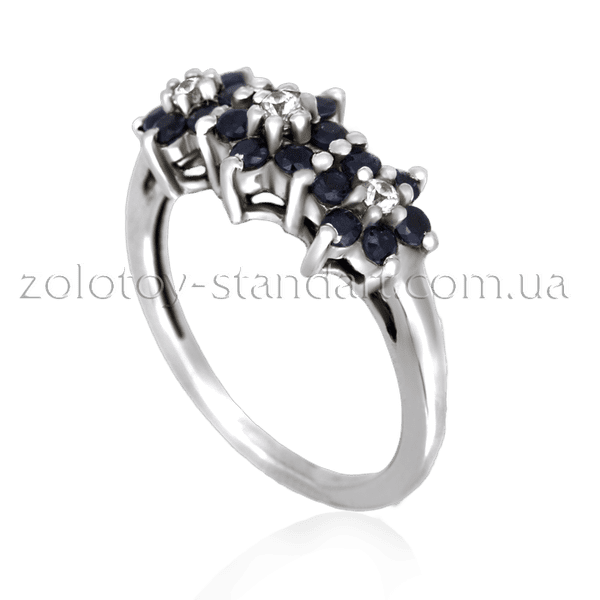 Золотое кольцо с сапфиром  Золотое кольцо с сапфиром