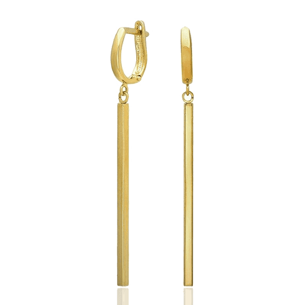 Золотые серьги Барселона в лимонном (жёлтом) золоте спички 032487 детальное изображение ювелирного изделия Золотые серьги без вставок Золотые серьги Барселона в лимонном (жёлтом) золоте спички 032487 детальное изображение ювелирного изделия Золотые серьги без вставок