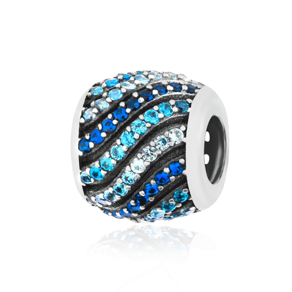 Серебряный подвес-шарм Бусинка с фианитом 025003 детальное изображение ювелирного изделия Серебряные подвесы-шармы (бусины) Серебряный подвес-шарм Бусинка с фианитом 025003 детальное изображение ювелирного изделия Серебряные подвесы-шармы (бусины)