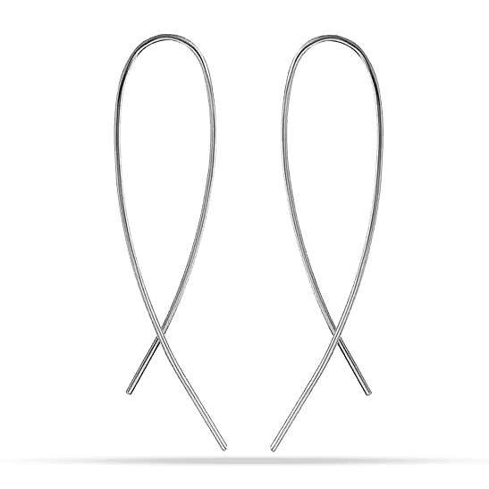 Серебряные серьги с без вставоком 038912 детальное изображение ювелирного изделия Серебряные серьги без вставок Серебряные серьги с без вставоком 038912 детальное изображение ювелирного изделия Серебряные серьги без вставок