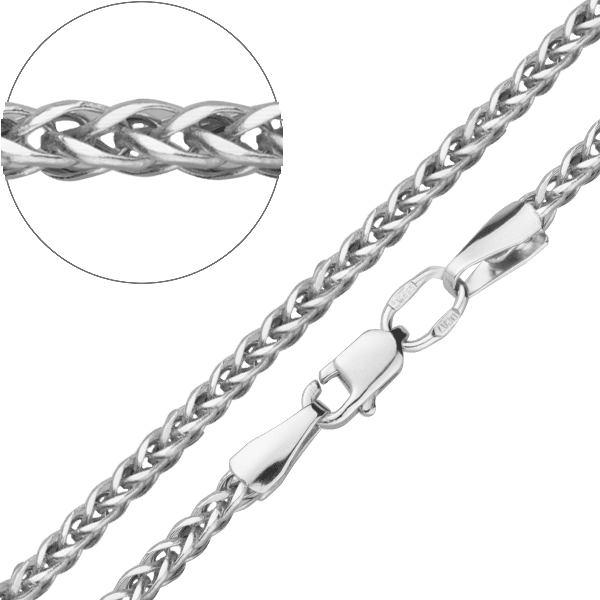 Цепочка Колосок в белом золоте без вставок 027489 детальное изображение ювелирного изделия Золотые цепочки плетение Колосок Цепочка Колосок в белом золоте без вставок 027489 детальное изображение ювелирного изделия Золотые цепочки плетение Колосок