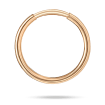 обзорное фото Единичная золотая серьга без вставок 040374 Золотые одинарные серьги обзорное фото Единичная золотая серьга без вставок 040374  Золотые одинарные серьги